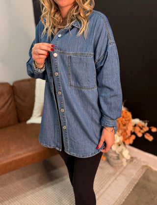 Oversized Denim Shirt