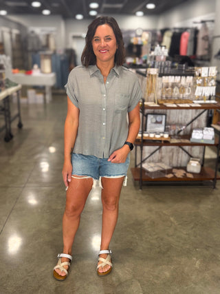 Raw Edge Blouse