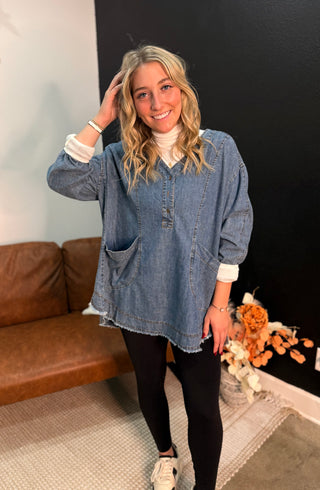 Alyssa Denim Top