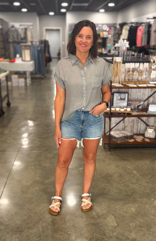 Raw Edge Blouse