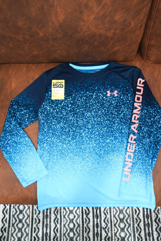 UA Navy Speck Sun Shirt