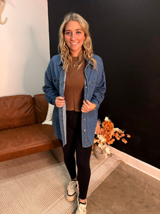 Oversized Denim Shirt
